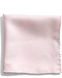 Розовый шелковый нагрудный платок