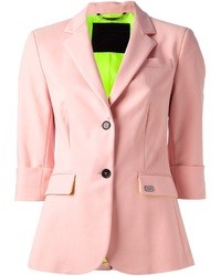 Женский розовый шелковый пиджак от Philipp Plein