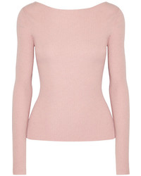 Женский розовый шерстяной вязаный свитер от Elizabeth and James