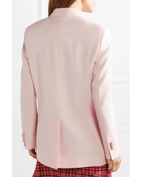 Женский розовый шерстяной двубортный пиджак от Calvin Klein 205W39nyc