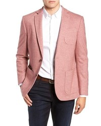 Розовый шерстяной пиджак