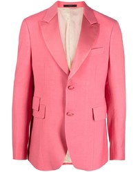 Мужской розовый шерстяной пиджак от Paul Smith