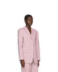 Женский розовый шерстяной пиджак от Sies Marjan