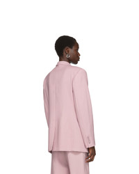 Женский розовый шерстяной пиджак от Sies Marjan