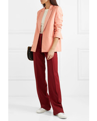 Женский розовый шерстяной пиджак от Victoria Victoria Beckham