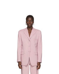 Женский розовый шерстяной пиджак от Sies Marjan