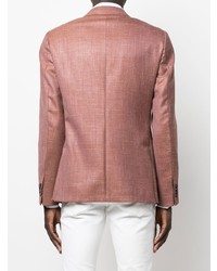 Мужской розовый шерстяной пиджак от Zegna