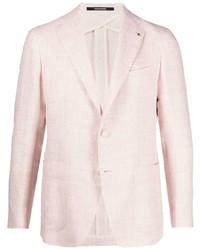Мужской розовый шерстяной пиджак от Tagliatore