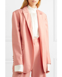 Женский розовый шерстяной пиджак от Materiel