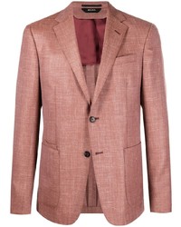 Мужской розовый шерстяной пиджак от Zegna