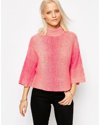 Женский розовый шерстяной свитер от Only