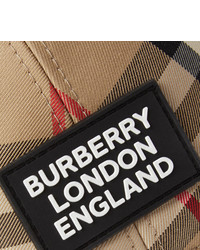 Мужская светло-коричневая бейсболка в шотландскую клетку от Burberry