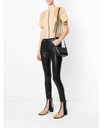 Светло-коричневая блуза с коротким рукавом от Gloria Coelho
