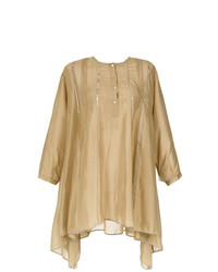 Светло-коричневая блузка с длинным рукавом от Martha Medeiros