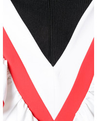 Светло-коричневая блузка с рюшами от MSGM