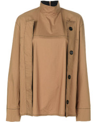 Светло-коричневая блузка от Marni