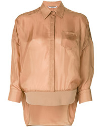 Светло-коричневая блузка от Neil Barrett