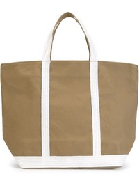 Светло-коричневая большая сумка из плотной ткани от Vanessa Bruno