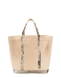 Светло-коричневая большая сумка из плотной ткани от Vanessa Bruno