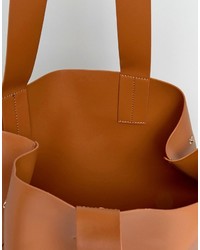 Светло-коричневая большая сумка от French Connection