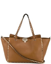 Светло-коричневая большая сумка от Valentino Garavani