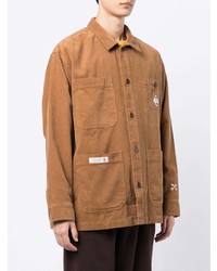 Мужская светло-коричневая вельветовая куртка-рубашка от Izzue