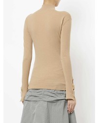 Женская светло-коричневая водолазка от Ellery