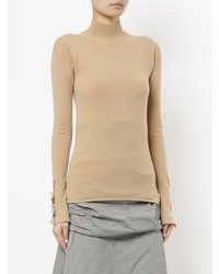 Женская светло-коричневая водолазка от Ellery