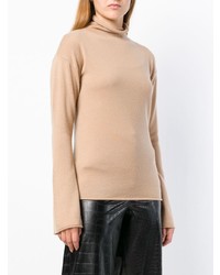 Женская светло-коричневая водолазка от Theory