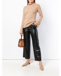 Женская светло-коричневая водолазка от Theory