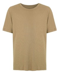 Мужская светло-коричневая вязаная футболка с круглым вырезом от OSKLEN