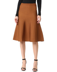 Светло-коричневая вязаная юбка от Cushnie et Ochs