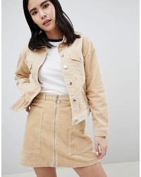 Женская светло-коричневая джинсовая куртка от Monki