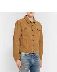 Мужская светло-коричневая джинсовая куртка от Saint Laurent