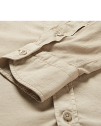 Мужская светло-коричневая джинсовая рубашка от Tom Ford