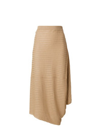 Светло-коричневая длинная юбка от JW Anderson