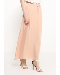 Светло-коричневая длинная юбка от Vila