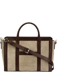 Светло-коричневая замшевая большая сумка от A.P.C.