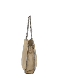 Светло-коричневая замшевая большая сумка от Stella McCartney