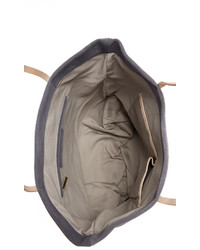 Светло-коричневая замшевая большая сумка от Monserat De Lucca