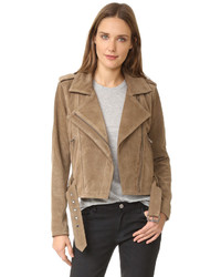 Женская светло-коричневая замшевая куртка от Parker