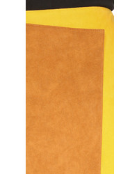 Светло-коричневая замшевая мини-юбка от MSGM
