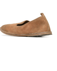Светло-коричневая замшевая обувь от Marsèll