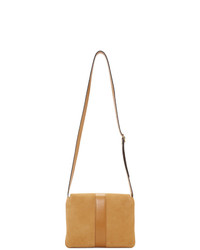 Светло-коричневая замшевая сумка-саквояж от Gucci