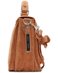 Светло-коричневая замшевая сумка-саквояж от Proenza Schouler