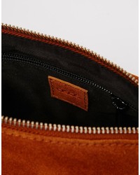Светло-коричневая замшевая сумка через плечо от Asos