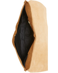 Светло-коричневая замшевая сумка через плечо от Danielle Foster