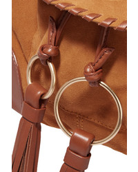 Светло-коричневая замшевая сумка через плечо от See by Chloe