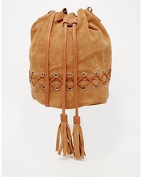Женская светло-коричневая замшевая сумка от Asos