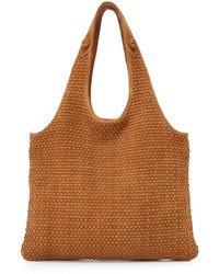 Женская светло-коричневая замшевая сумка от Elizabeth and James